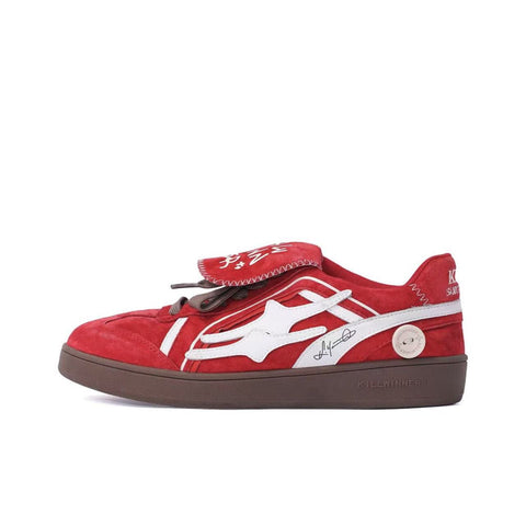 KILLWINNER Red Velvet German Training Shoes, Versatile Low-Top Shoes, Unisex Style.