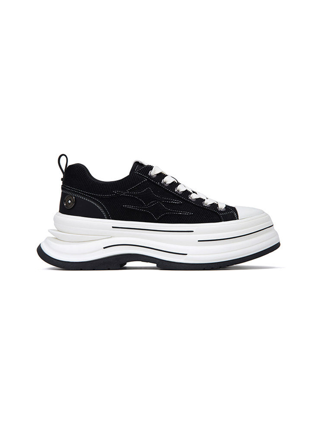 KILLWINNER | 7cm Platform Canvas Shoes-Black