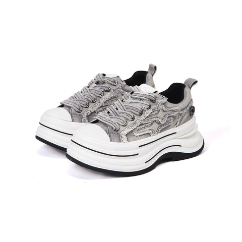 KILLWINNER | 7cm Platform Canvas Shoes-Black