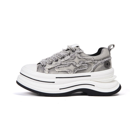 KILLWINNER | 7cm Platform Canvas Shoes-Black