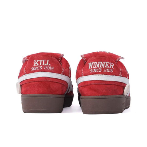KILLWINNER Red Velvet German Training Shoes, Versatile Low-Top Shoes, Unisex Style.