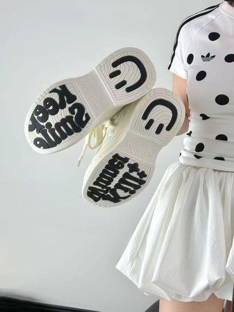 KILLWINNER | 7cm Platform Canvas Shoes-White