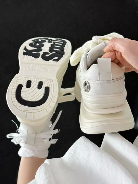 KILLWINNER | 7cm Platform Canvas Shoes-White