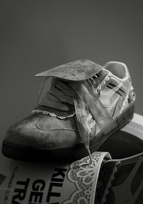 KILLWINNER丨Retro Training Sneaker-Lace Grey