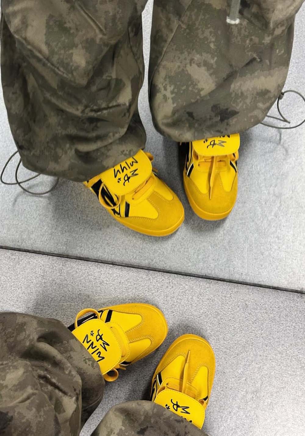 KILLWINNER丨Yellow German Training Shoes, Low-Top Shoes, Unisex Style,