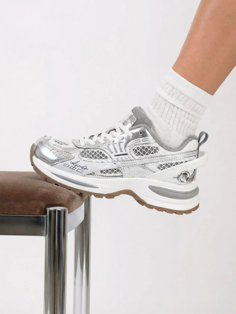 KILLWINNER丨 Lightweight Chunky Running Shoes-Silver