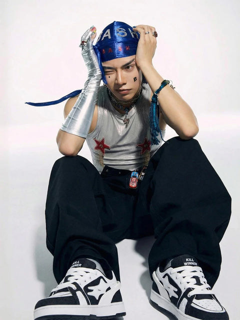 KILLWINNER丨Meteor Athletic Skate Shoes - Black Couples' Style