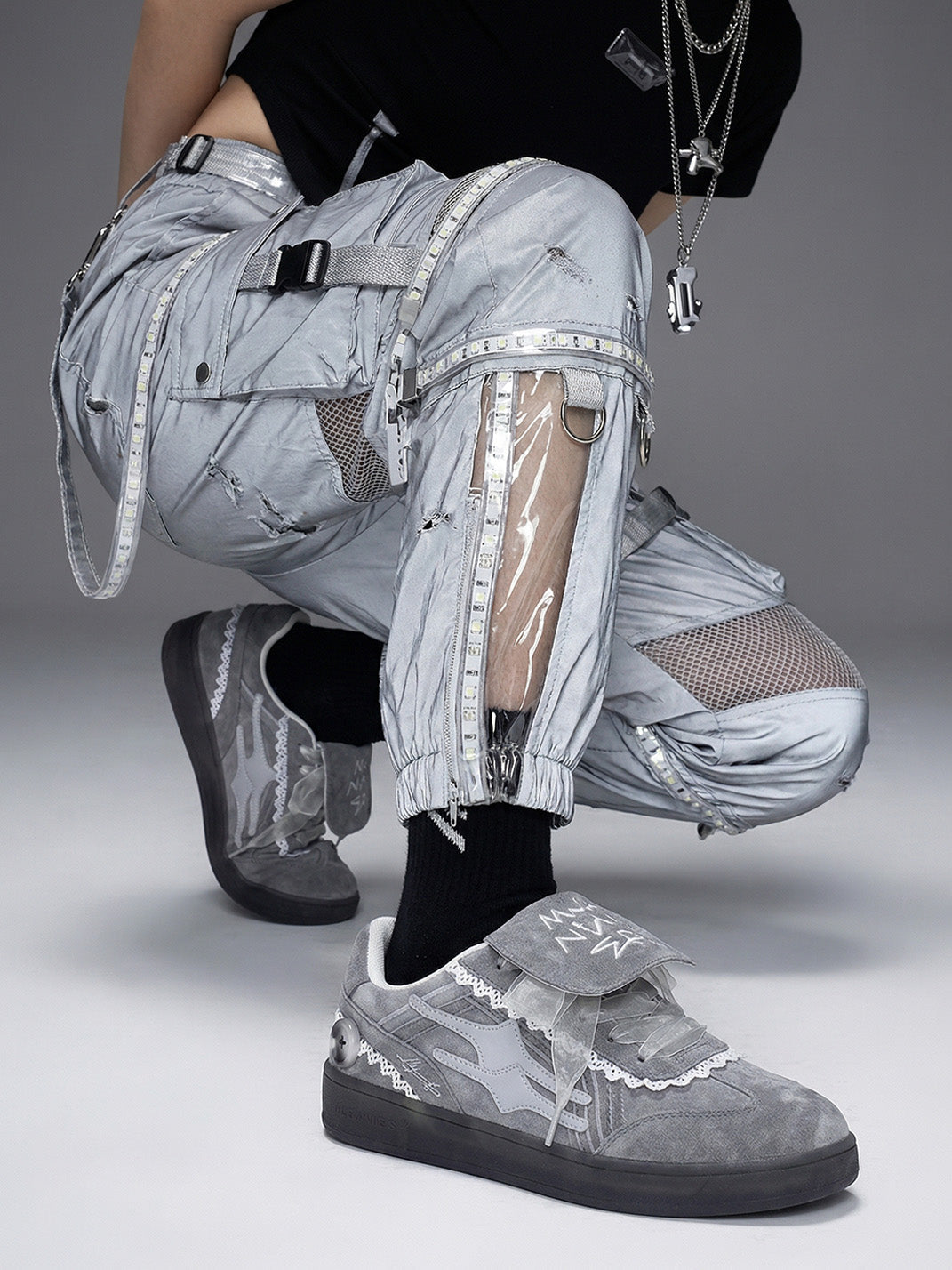 KILLWINNER丨Retro Training Sneaker-Lace Grey