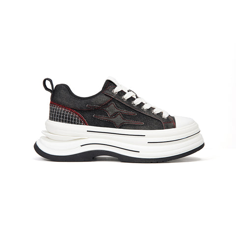 KILLWINNER | 7cm Platform Canvas Shoes-Black