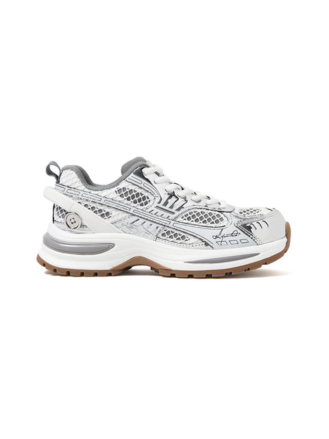 KILLWINNER丨 Lightweight Chunky Running Shoes-Silver
