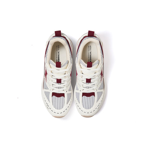 KILLWINNER New White Retro Running Shoes, Stylish and Casual Dad Shoes for Travel